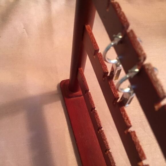 Silvertone Hoop Charm Earrings - Picture 6 of 6